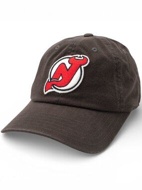 NHL New Jersey Devils Patch Dad Hat Under Brim Art Adjustable Buckle Strap Black